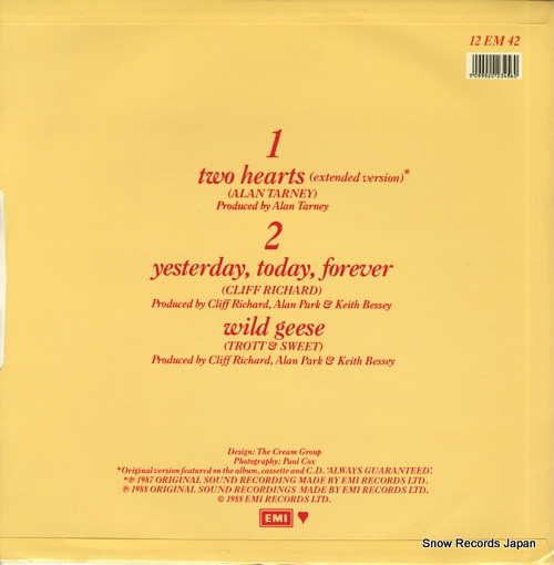 RICHARD, CLIFF two hearts 12EM42