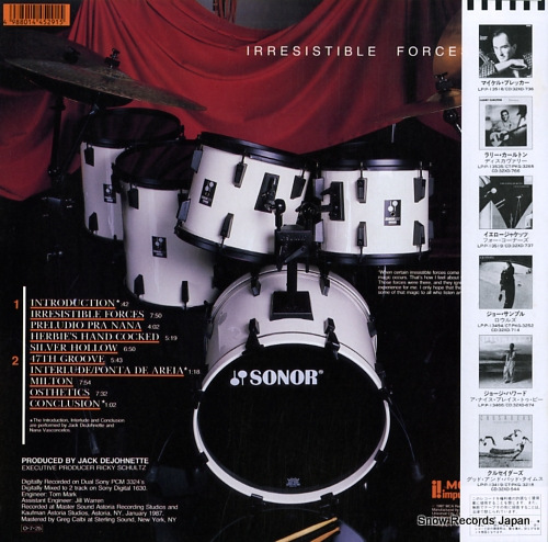 DEJOHNETTE, JACK special edition / irresistible forces P-13525