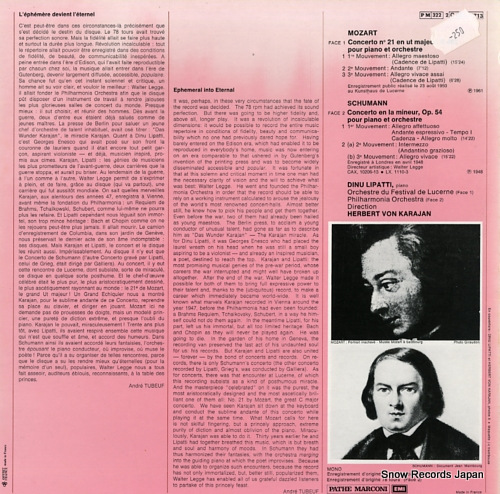 LIPATTI, DINU schumann; concerto en la mineur 2C051-03713