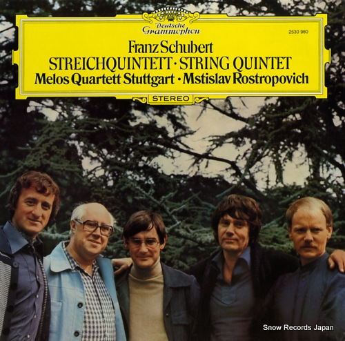 MELOS QUARTETT STUTTGART / MSTISLAV ROSTROPOVICH schubert; string quintet 2530980