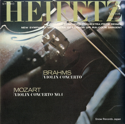 HEIFETZ, JASCHA brahms; violin concerto SRA-2076