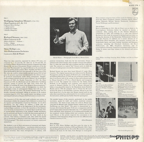 HOLLIGER, HEINZ mozart; oboe concertos 6500174