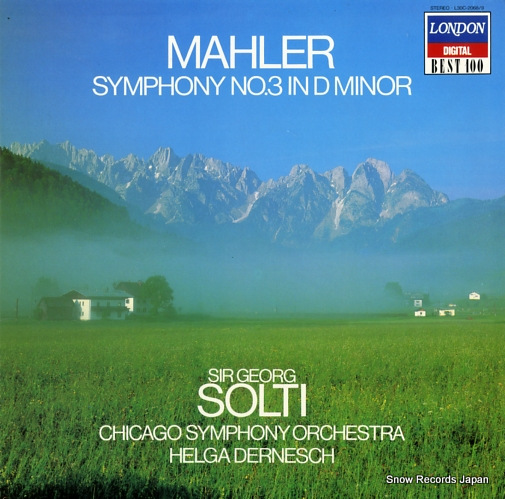 SOLTI, GEORG mahler; symphony no.3 in d minor L30C-2068