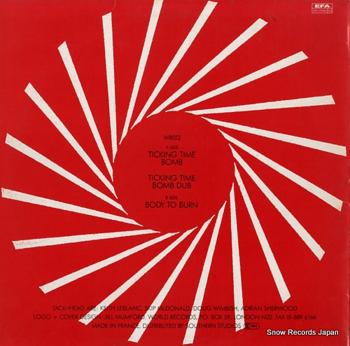 TACK>>HEAD ticking time bomb WR012/EFA02-17480 - back cover