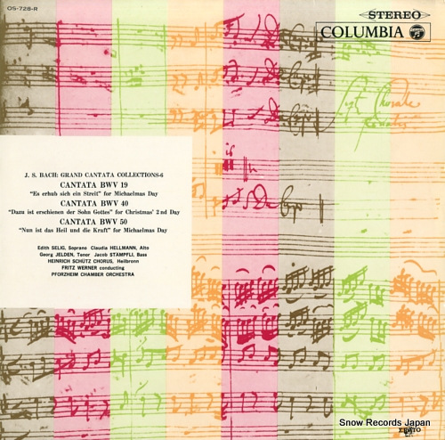 WERNER, FRITZ bach; cantata bwv19, 40 & 50 OS-728-R