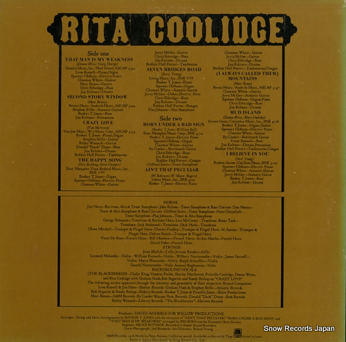 COOLIDGE, RITA rita coolidge GP2067