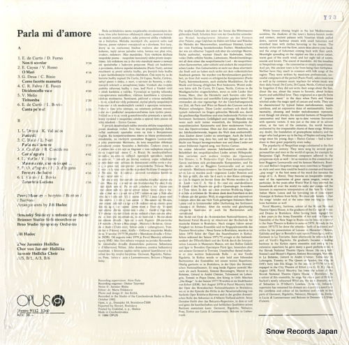 MAURERY, PAVOL parla mi d'amore... 91121260 - back cover