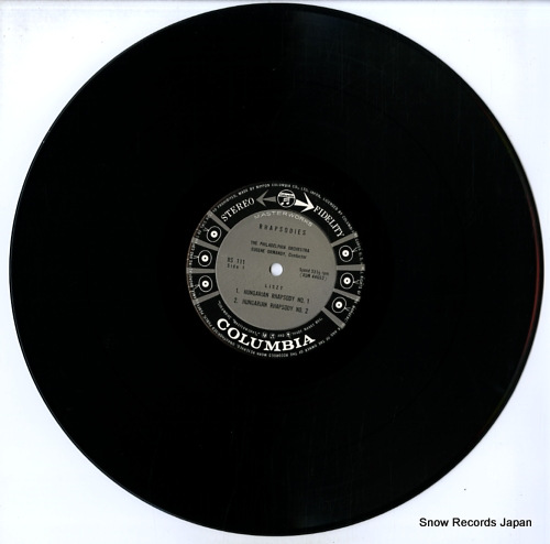 ORMANDY, EUGENE liszt/enesco; rhapsodies RS-111