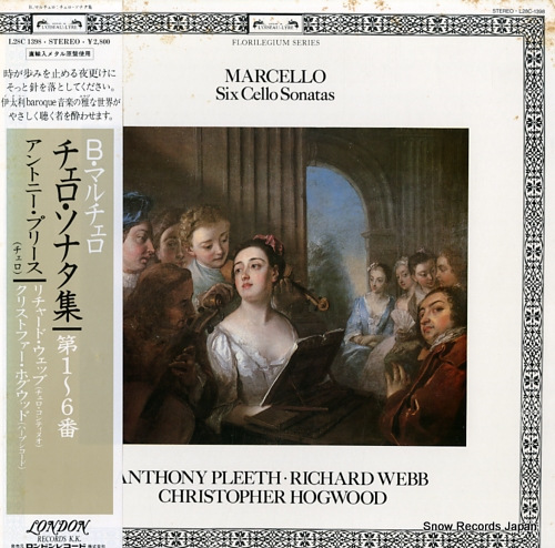 PLEETH, ANTHONY marcello; six cello sonatas L28C1398
