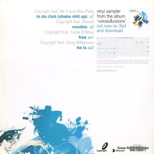 COPYRIGHT voices & visions ep one COPVVSAMP01 - back cover