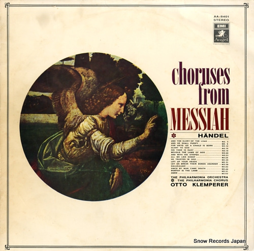 KLEMPERER, OTTO handel; choruses from 