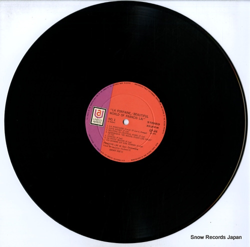 LAI, FRANCIS la fontaine / beautiful world f francis lai GP44