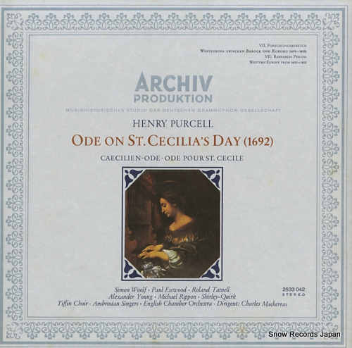 MACKERRAS, CHARLES purcell; ode on st. cecilia's day (1692) 2533042