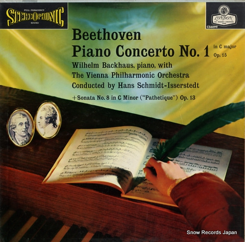 SCHMIDT-ISSERSTEDT, HANS beethoven; piano concerto no.1 & sonata no.8 CS6099