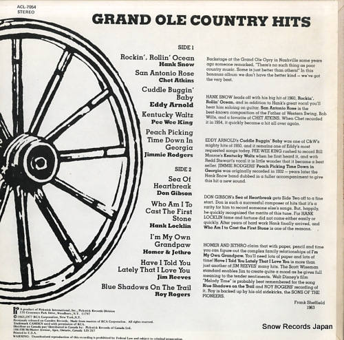 V/A grand ole country hits ACL-7054