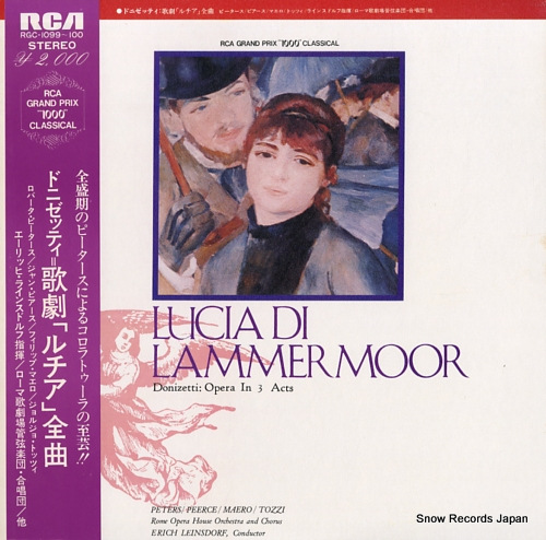 LEINSDORF, ERICH donizetti; lucia di lammermoor RGC-1099-100 - front cover