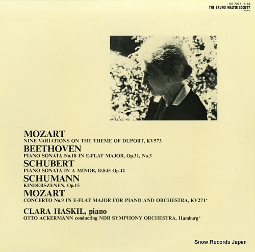 HASKIL, CLARA mozart; nine variations on the theme of duport OS-7077-8-BS