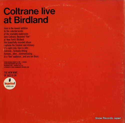 COLTRANE, JOHN coltrane live at birdland AS-50