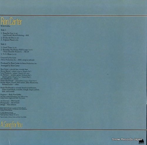CARTER, RON a song for you M-9086