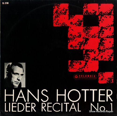 HOTTER, HANS lieder recital no.1 OL-3166