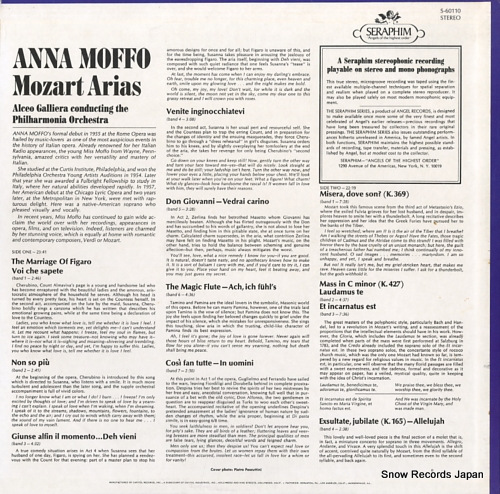 ʡåե mozart; mozart arias S-60110