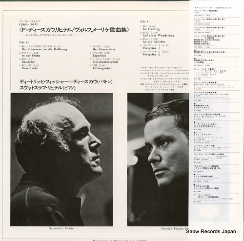 FISCHER-DIESKAU, DIETRICH wolf; morike-lieder MG2516