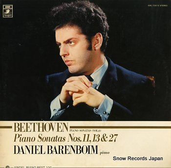 BARENBOIM, DANIEL beethoven; piano sonata nos.11, 13 & 27 EAC-70016