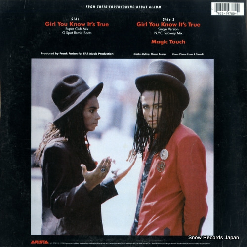 MILLI VANILLI girl you know it's true AD1-9780