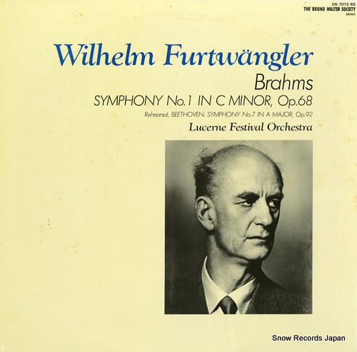 FURTWANGLER, WILHELM brahms; symphony no.1 in c minor, op.68 OS-7072-BS