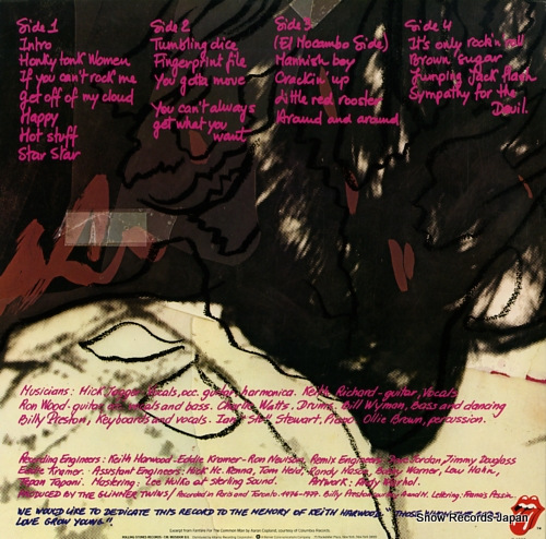 ROLLING STONES, THE love you live P-6333S