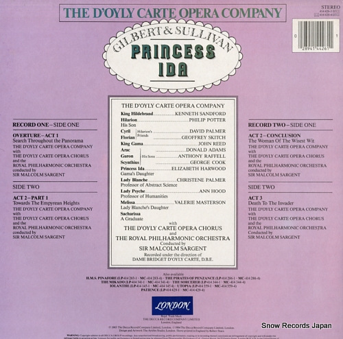 ޥ륳ࡦ gilbert and sullivan; princess ida 414426-1