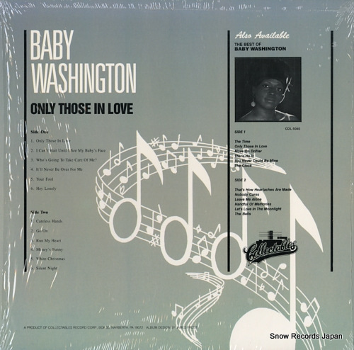 WASHINGTON, BABY only those in love COL5108