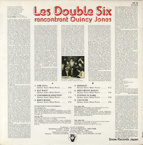 LES DOUBLE SIX rencontrent quincy jones OP18