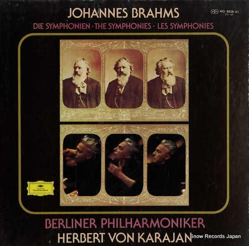 KARAJAN, HERBERT VON brahms; vier symphonien MG8858/61
