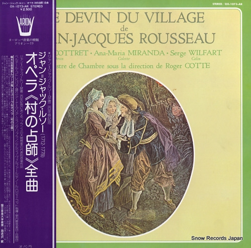 COTTE, ROGER rousseau; le devin du village OX-1073-AR