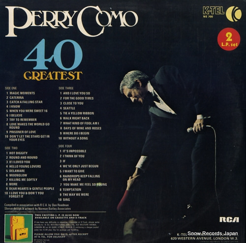 COMO, PERRY 40 greatest NE700