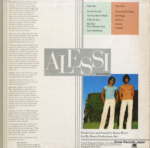 ALESSI BROTHERS, THE alessi AMLH64608 - back cover