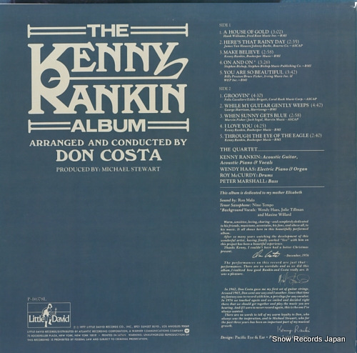 RANKIN, KENNY the kenny rankin album P-10378L