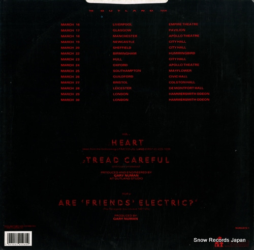 NUMAN, GARY heart NUMANTX1 - back cover