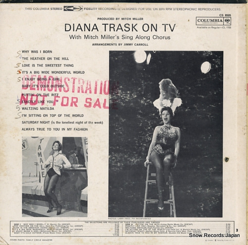 TRASK, DIANA diana trask on tv with mitch miller's sing along chorus CS8505