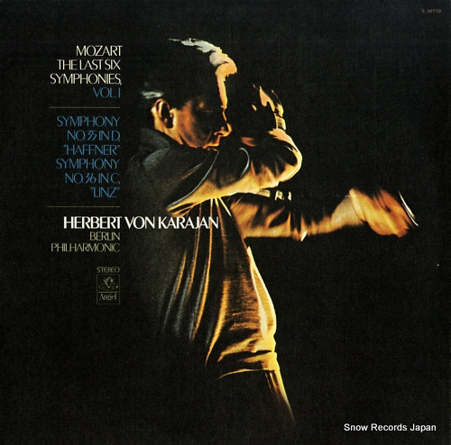 KARAJAN, HERBERT VON mozart; the last symphonies, vol.1 S-36770 - front cover