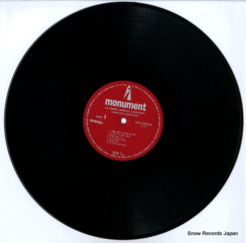 AZNAVOUR, CHARLES le grand charles aznavour! charles aznavour UPS-1033-M - disc