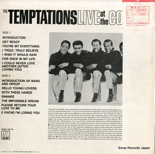 TEMPTATIONS, THE live at the copa SWX-6070