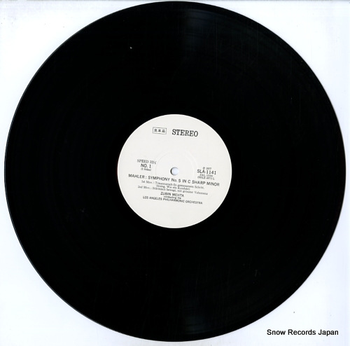 MEHTA, ZUBIN mahler; symphony no.5 in c sharp minor SLA1141/2