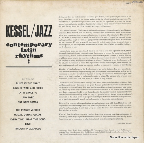 KESSEL, BARNEY contemporary latin rhythms R-6073