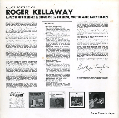 KELLAWAY, ROGER a jazz portrait of roger kellaway (2) - back cover