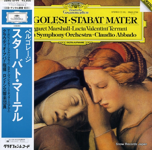ABBADO, CLAUDIO pergolesi; stabat mater 28MG0799