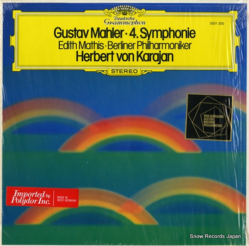 KARAJAN, HERBERT VON mahler; 4.symphonie 2531205 - front cover