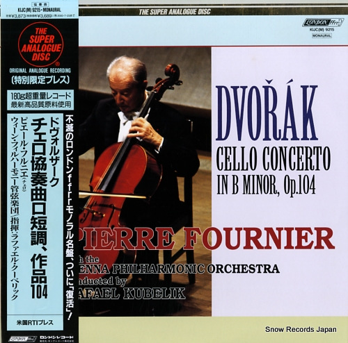 FOURNIER, PIERRE dvorak; cello concerto in b minor, op.104 KIJC(M)9215