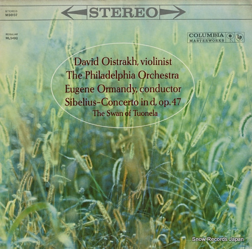 OISTRAKH, DAVID sibelius; concerto in d, op.47 